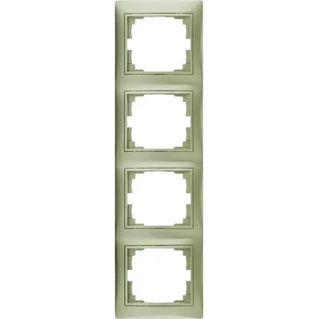 vypínač KANLUX DOMO Čtyřnásobný vertikální rámeček - šampaňská