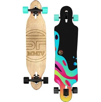 Longboard Spokey Longbay Pro Longboard 140 x 24 cm, barevný