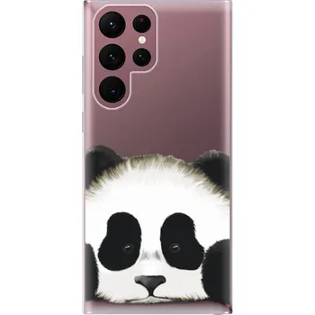 Pouzdro na mobilní telefon Odolné silikonové pouzdro iSaprio - Sad Panda - Samsung Galaxy S22 Ultra 5G