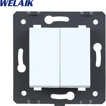 vypínač WELAIK vypínač mechanický dvojitý ř. 6+6(5B) A722W - bílý