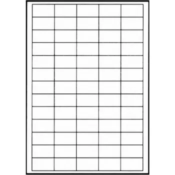 Speciální papír KZK Samolepicí etikety Bílá 6500 38 x 21,2 mm