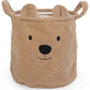 Úložný box Childhome Koš na hračky Teddy Beige 30x30x30 cm