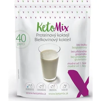 Keto dieta KetoMix Proteinový koktejl 1,2 kg čokoláda, jahoda, vanilka