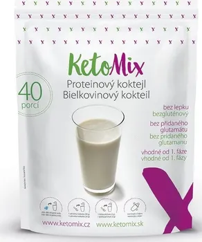 Keto dieta KetoMix Proteinový koktejl 1,2 kg čokoláda, jahoda, vanilka