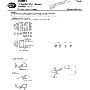 Plastikový model New Ware 1/72 Mask U-2A Dragon Lady EXPERT (HOBBYB)