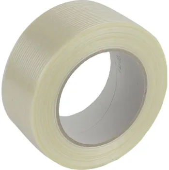 Lepicí páska Lepicí páska šíře 50 mm, návin 50 m, s podélnými pruhy skelného vlákna, pevná