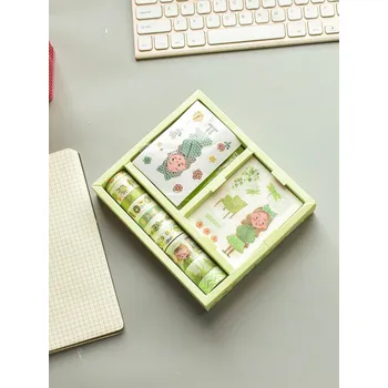 Lepicí páska Set 10 ks washi pásek se samolepkami - Green collection