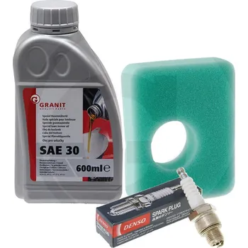 Sada na údržbu motoru Briggs & Stratton série 450E, 500E olej, filtr, svíčka ruční sekačka