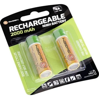 Baterie nabíjecí GoGEN AA, HR06, 2000mAh, Ni-MH, blistr 2ks