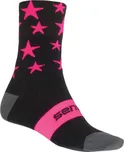 ponožky SENSOR PONOŽKY STARS, černá/růžová - 6/8
