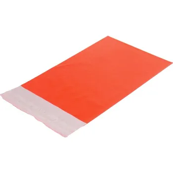 Obálka Plastová obálka, šíře 450 mm, délka 550 mm, oranžová, v balení, 100 ks