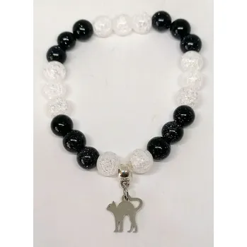 Náramek Náramek s kočičkou z chir. oceli