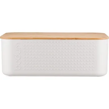 chlebník Chlebník BISTRO malý bílý - BODUM (BISTRO Box na pečivo malý bílý - BODUM)