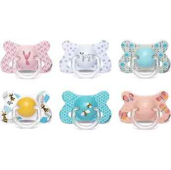 dudlíky Šidítko Fusion LATEX 4-18 - růžový pes