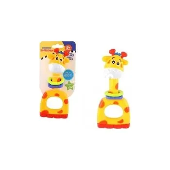 Chrastítko Kousátko Žirafa plast