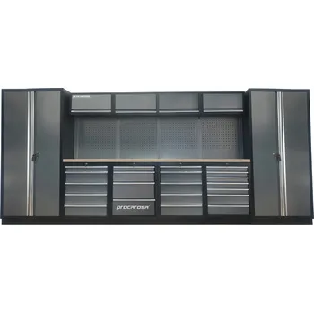 SESTAVA DÍLENSKÉHO NÁBYTKU PROCAROSA PROFESSIONAL XXL-8 Pracovní deska: dřevěná, Hmotnost: 449,1 kg