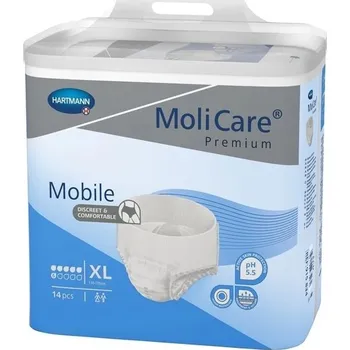 Inkontinenční kalhotky MOLICARE Mobile 6 kapek XL absorpční kalhotky, 14ks
