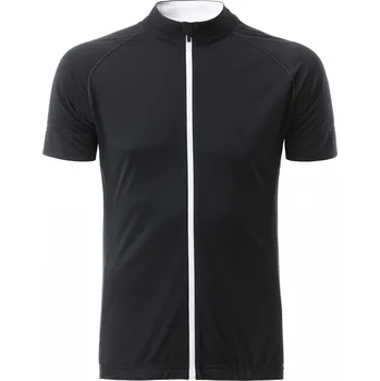 Pánské tričko Pánský cyklo dres JAMES NICHOLSON JN516 BLACK/WHITE M