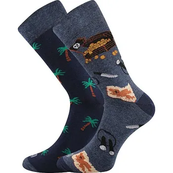 DOBLE barevné ponožky Lonka - POKLAD (Lonka ponožky DOBLE)