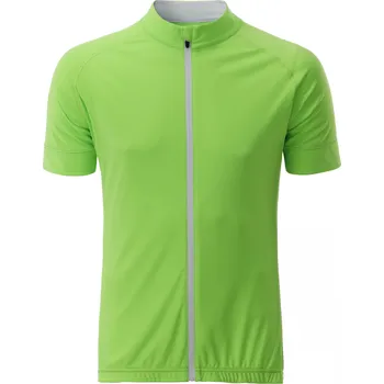 Pánské tričko Pánský cyklo dres JAMES NICHOLSON JN516 BRIGHT GREEN/WHITE S