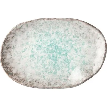 Talíř Made in Japan (MIJ) Aqua Splash Ovální Talíř 17 x 11 cm
