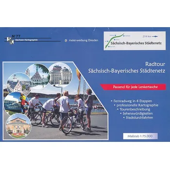 ITMB Publishing cyklomapa Sachsisch-Bayerisches Stadtenetz 1:75 t.