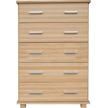 Komoda Buková komoda BORA B17 se zásuvkami Barevné provedení: Dub.