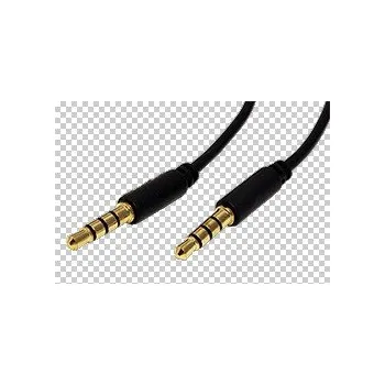 Počítačové příslušenství Kabel audio/video 4pol.jack3,5M - 4pol.jack3,5M, černý, 1m