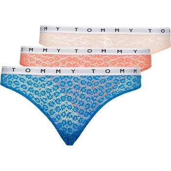 Dámské oblečení TOMMY HILFIGER DÁMSKÁ KALHOTKY BRAZILIAN 3KS BLUE/PEACH/CORAL UW0UW03576 0XT Velikost: XS