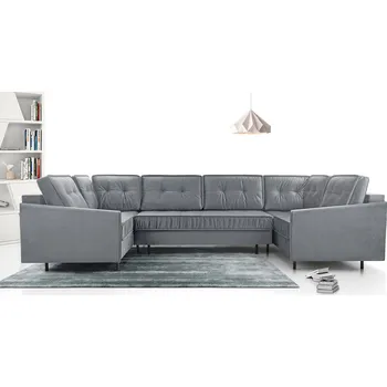 Obývací stěna FALCO Sedací souprava Aladin U šedá