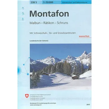 Swistopo vydavatelství mapa zimní Montafon 1:50 t. voděodolná