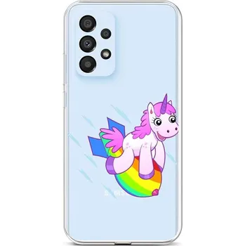Pouzdro na mobilní telefon Kryt Samsung A33 5G silikon Flying Unicorn (obal neboli pouzdro na Samsung A33 5G)