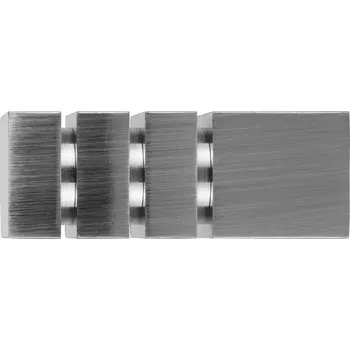 Příslušenství pro garnýž Dekodum Koncovky garnýží Nordic ocelový efekt 19 mm - 2 ks