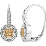 JVD Dámské klasické stříbrné náušnice se zirkony SVLE0613XH2CH00