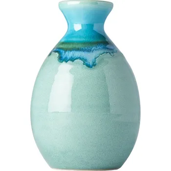 Láhev Made in Japan (MIJ) Aqua & Dark Green Drip Sake Láhev 350 ml
