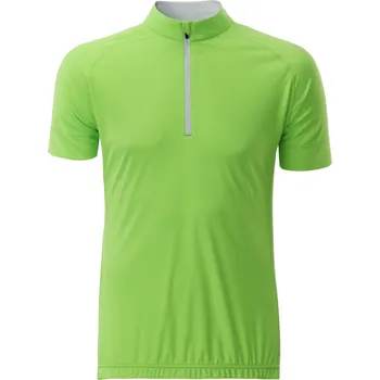 Pánské tričko Pánský cyklo dres JAMES NICHOLSON JN514 BRIGHT GREEN/WHITE S