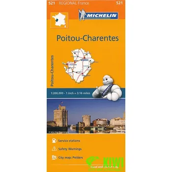 Michelin mapa Poitou Charentes 1:200 t.