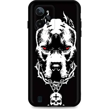 Pouzdro na mobilní telefon Kryt Realme C31 silikon Fighting Dog (obal neboli pouzdro na Realme C31)