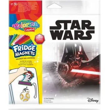 Dekorativní magnet Magnetky Colorino Creative 4 velké tvary, Star Wars