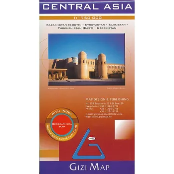 GiziMap vydavatelství mapa Central Asia 1:1,75 mil. geographical