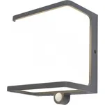 Lutec 6943701125 LED solární venkovní nástěnné svítidlo Doblo 1x12W | 1000lm | 4000K | IP44 - se senzorem, šedá + K nákupu nad 3000 Kč dárek zdarma