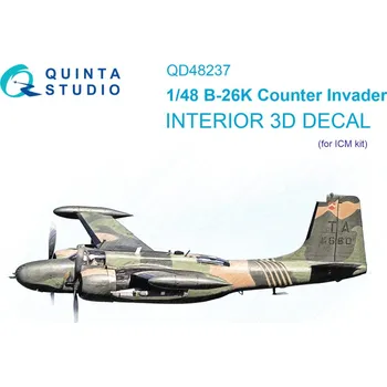 Plastikový model 1/48 B-26K 3D-Print&col. Interior (ICM)