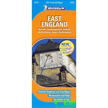 Michelin mapa East England 1:400 t. laminovaná