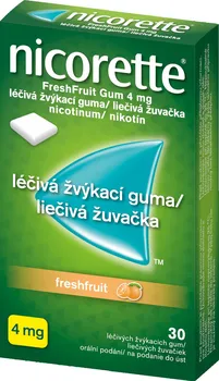 Odvykání kouření nicorette FreshFruit Gum 30x 4 mg