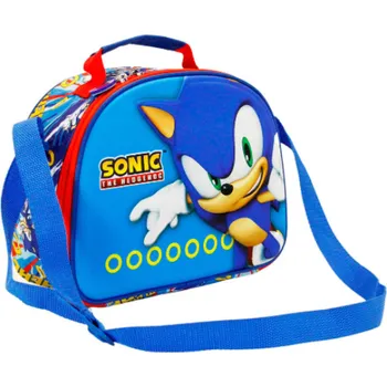 Svačinový box Obědová taška Sonic Fast 3D lunch bag