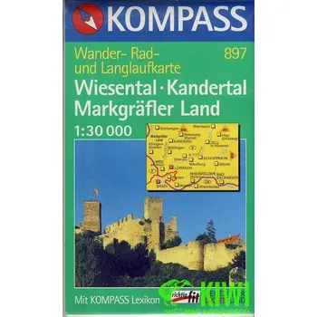 Kompass Wiesental-Kandertal-Markgrafler Land 1:30 t. +