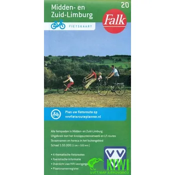 Craenen BBV distribuce cyklomapa Midden - en Zuid - Limburg 1:50 t.