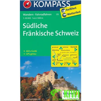 Kompass Südliche Frankische Schweiz 1:50 t. laminovaná