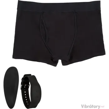 Pánské erotické prádlo Pánské boxerky s vibrátorem a dálkovým ovladačem, L/XL