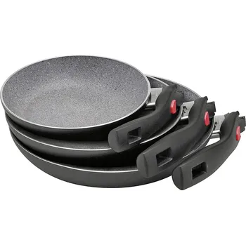 Pánev Ballarini 3-dílná sada pánví Granitium Click + Cook